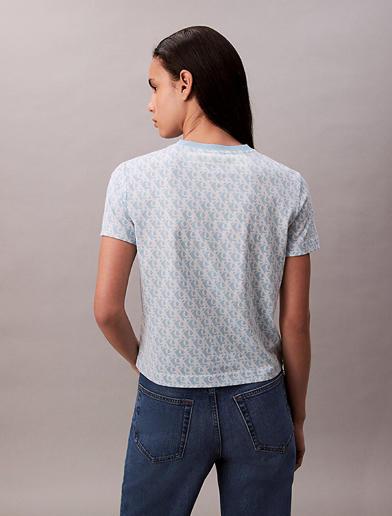 Calvin Klein Mavi Renkli Kadın Classic T-shirt