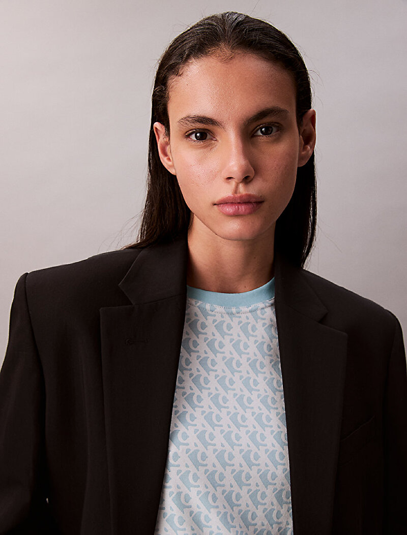 Calvin Klein Mavi Renkli Kadın Classic T-shirt