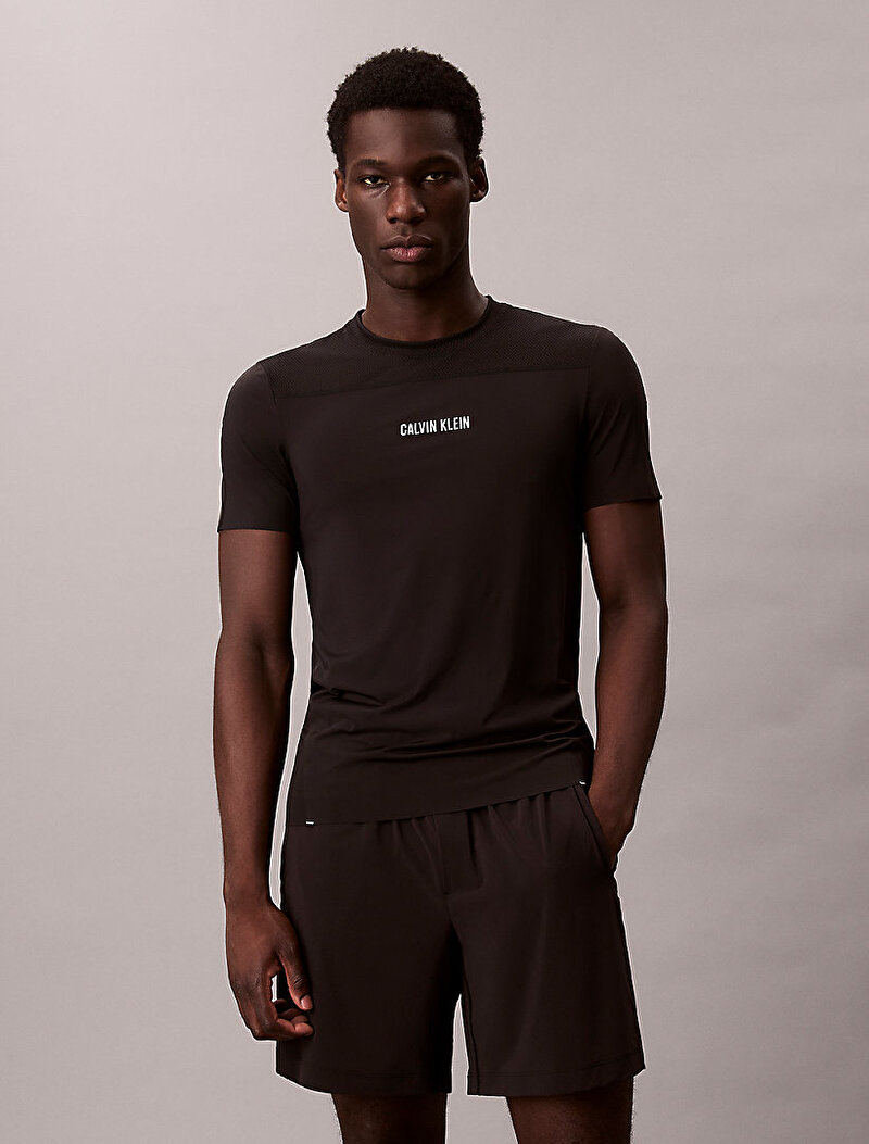 Calvin Klein Siyah Renkli Erkek Baselayer T-shirt