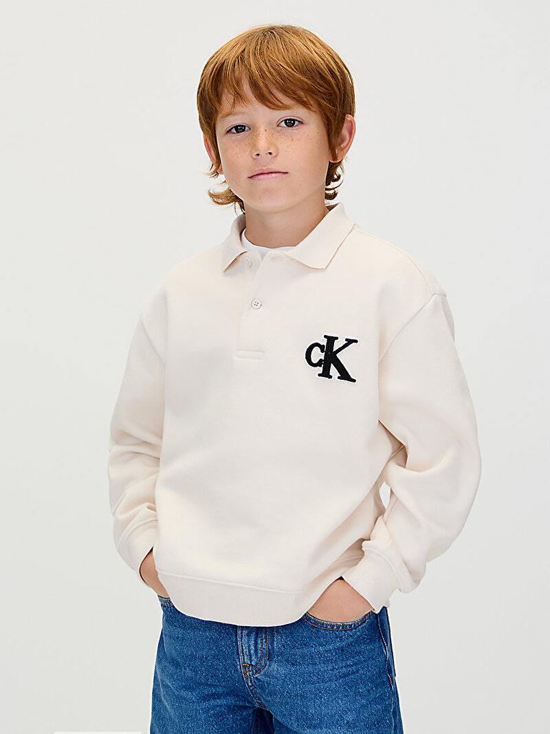 Erkek Çocuk Bonded Pique Towel Polo T-shirt