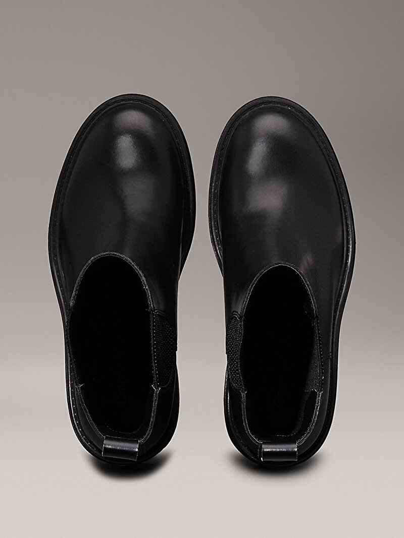 Calvin Klein Siyah Renkli Kadın Chunky Heeled Chelsea Bot