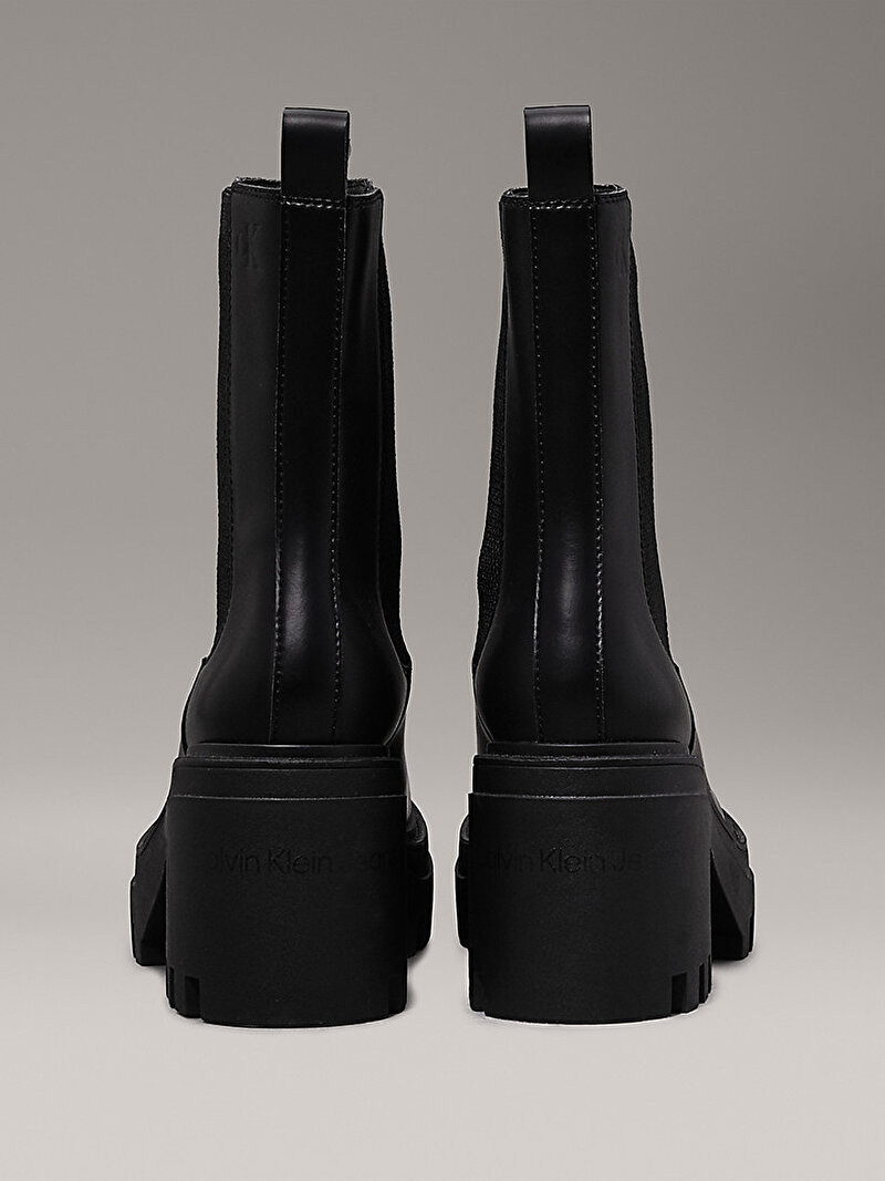 Calvin Klein Siyah Renkli Kadın Chunky Heeled Chelsea Bot