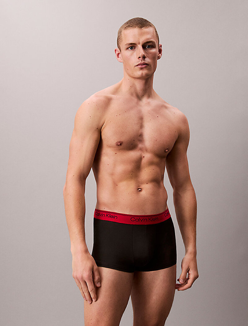 Calvin Klein Siyah Renkli Erkek 3'lü Paket Low Rise Trunk Boxer Seti
