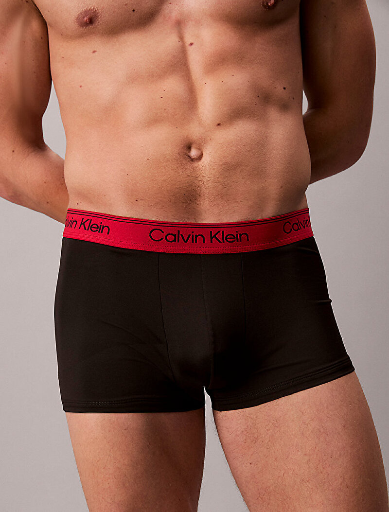 Calvin Klein Siyah Renkli Erkek 3'lü Paket Low Rise Trunk Boxer Seti