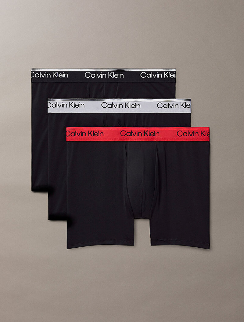 Calvin Klein Siyah Renkli Erkek 3'lü Paket Brief Boxer Seti
