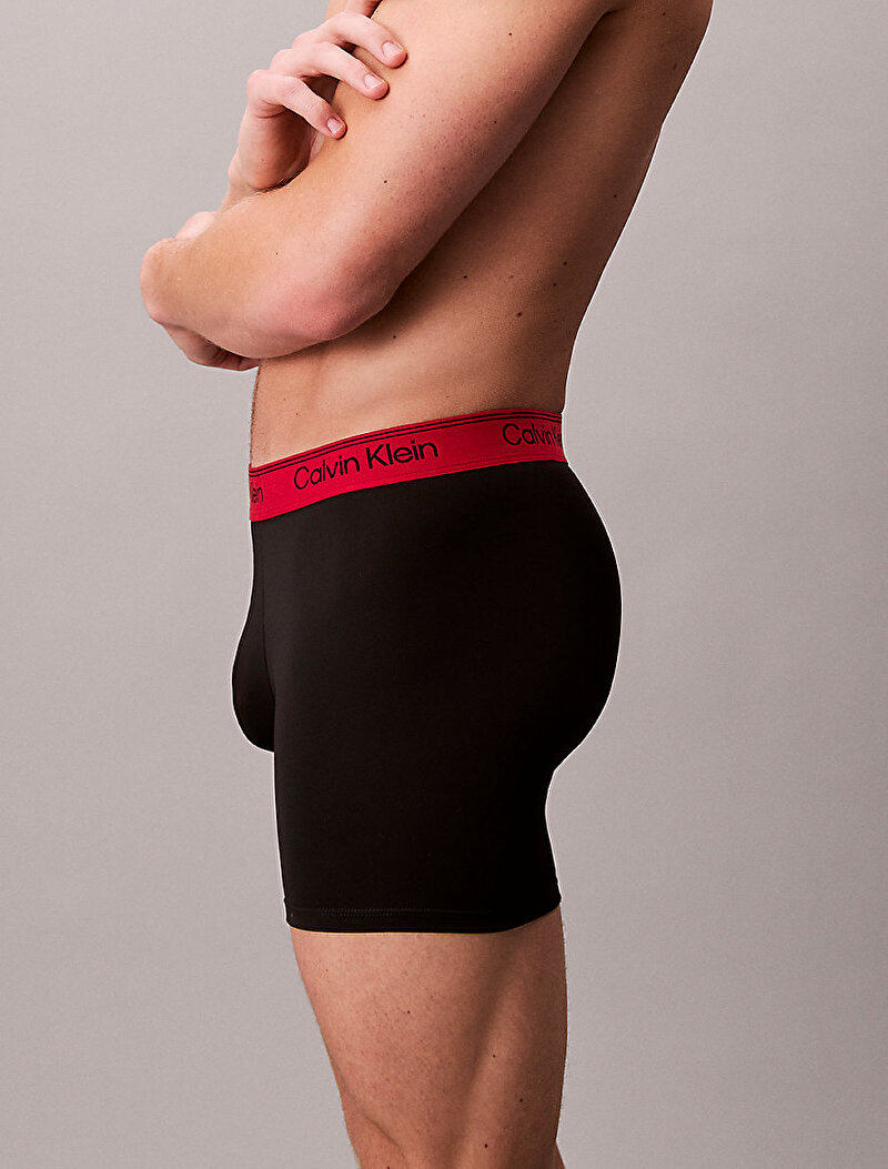 Calvin Klein Siyah Renkli Erkek 3'lü Paket Brief Boxer Seti