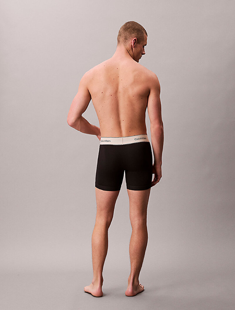 Calvin Klein Siyah Renkli Erkek 3'lü Paket Brief Boxer Seti