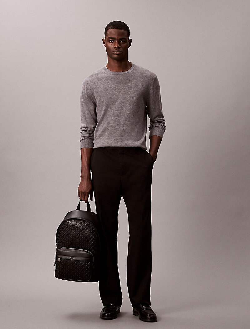 Calvin Klein Siyah Renkli Erkek Emblem Sırt Çantası