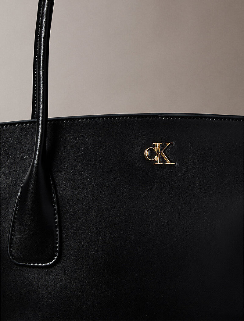 Calvin Klein Siyah Renkli Kadın CK Medium Tote Çanta