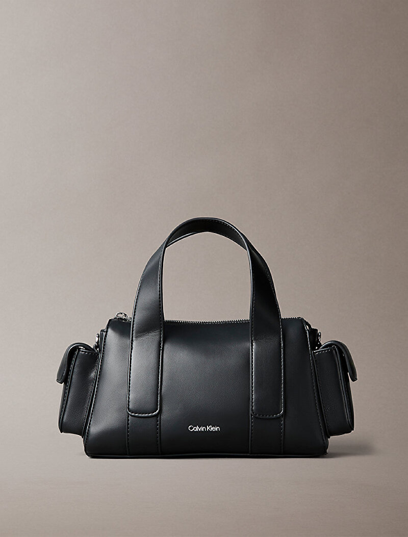 Calvin Klein Siyah Renkli Kadın Webbing Stap Pocket Çapraz Çanta