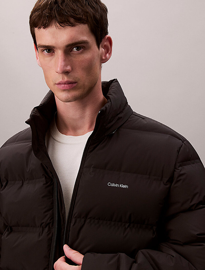 Calvin Klein Siyah Renkli Erkek Quilted Bonded Puffer Mont