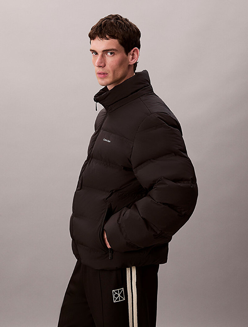 Calvin Klein Siyah Renkli Erkek Quilted Bonded Puffer Mont