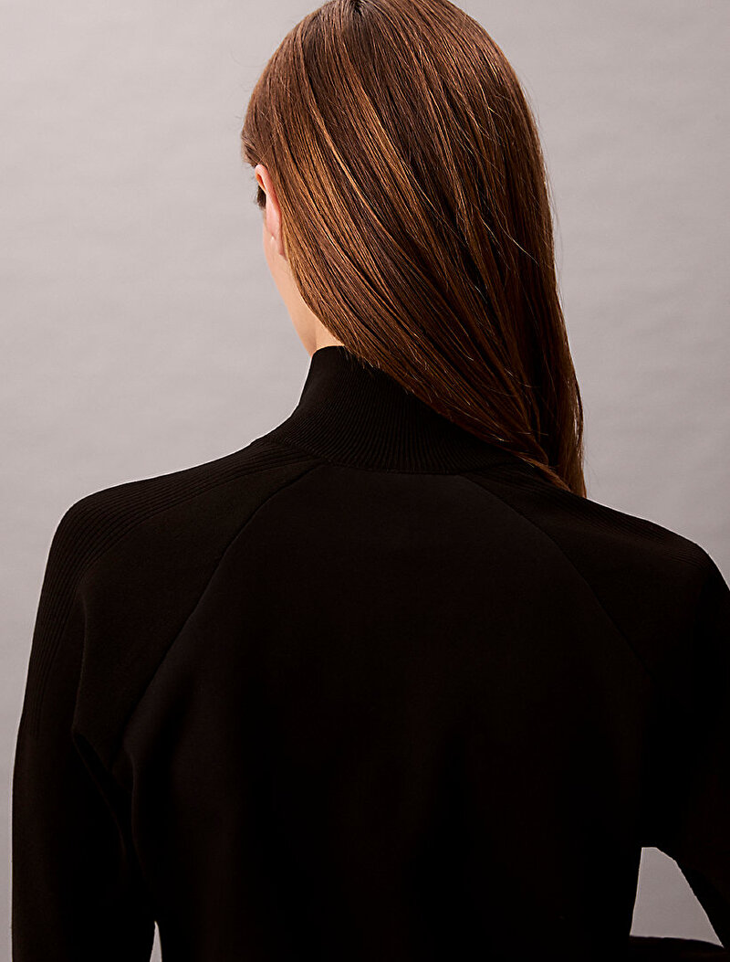 Calvin Klein Siyah Renkli Kadın Tech Hybrid Midlayer Ceket