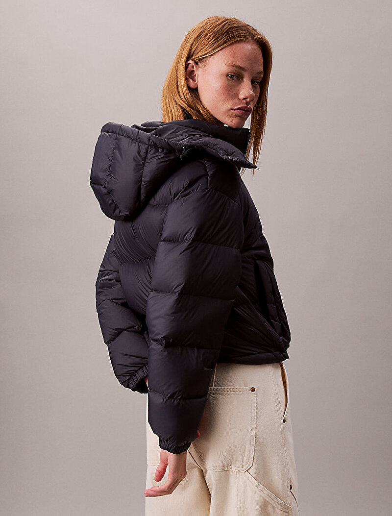 Calvin Klein Lacivert Renkli Kadın Essential Midweight Puffer Mont