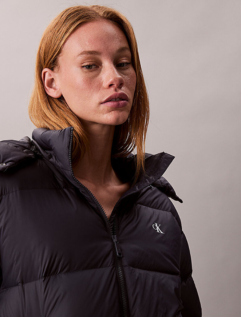 Calvin Klein Lacivert Renkli Kadın Essential Midweight Puffer Mont