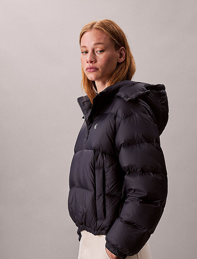 Calvin Klein Lacivert Renkli Kadın Essential Midweight Puffer Mont
