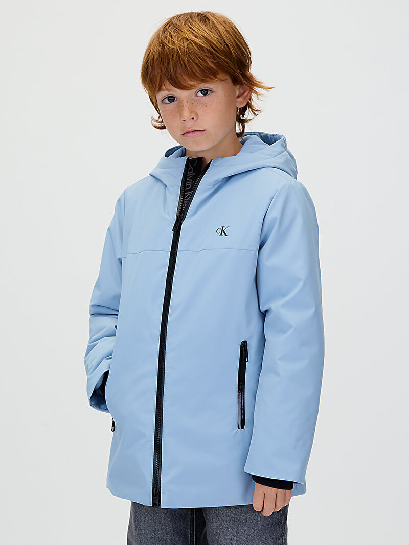 Erkek Çocuk Nylon Technical Hooded Ceket