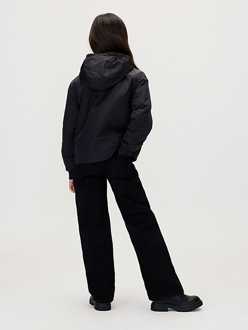 Calvin Klein Siyah Renkli Kız Çocuk Girls Harrington Ceket