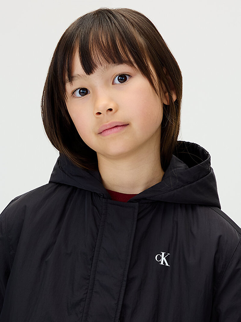 Calvin Klein Siyah Renkli Kız Çocuk Girls Harrington Ceket