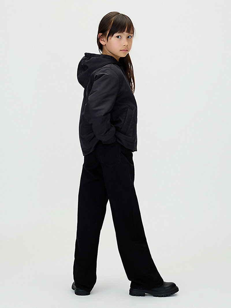 Calvin Klein Siyah Renkli Kız Çocuk Girls Harrington Ceket