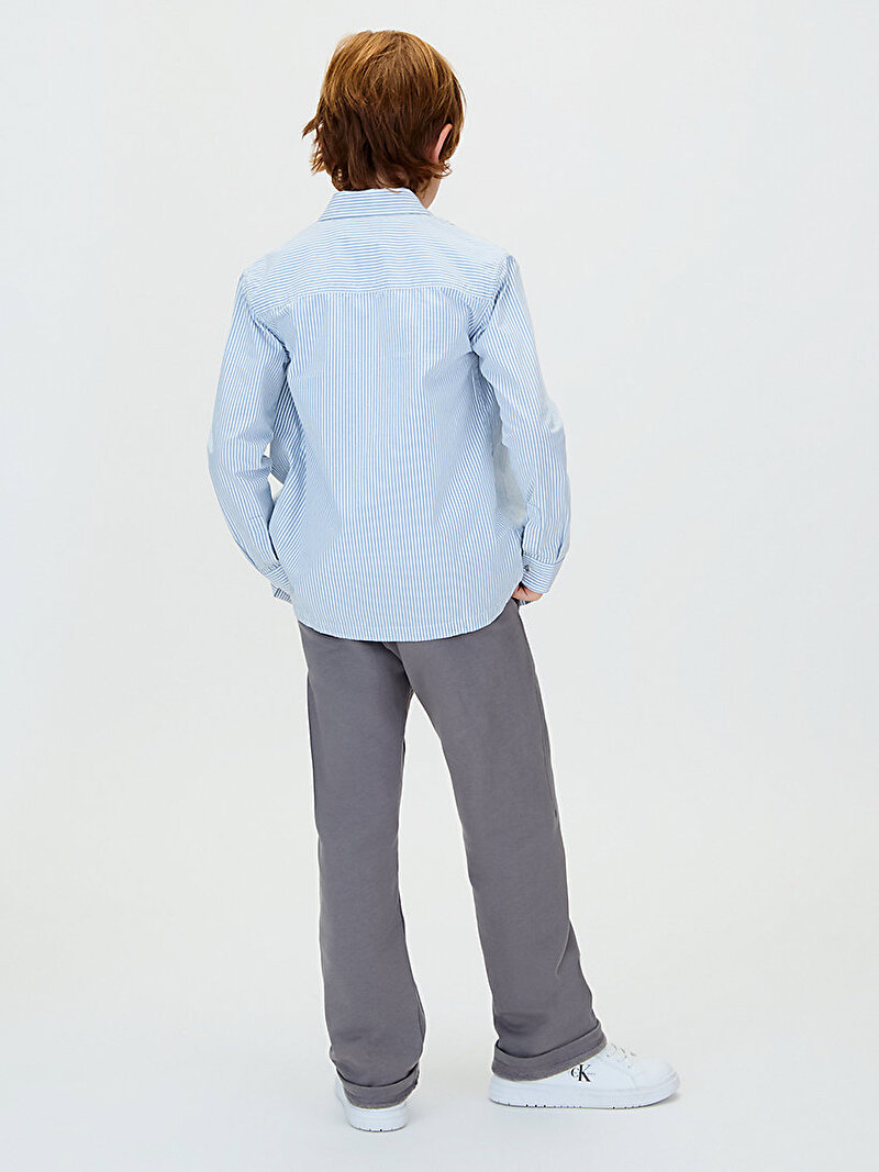 Calvin Klein Gri Renkli Erkek Çocuk Fleece Eşofman Altı