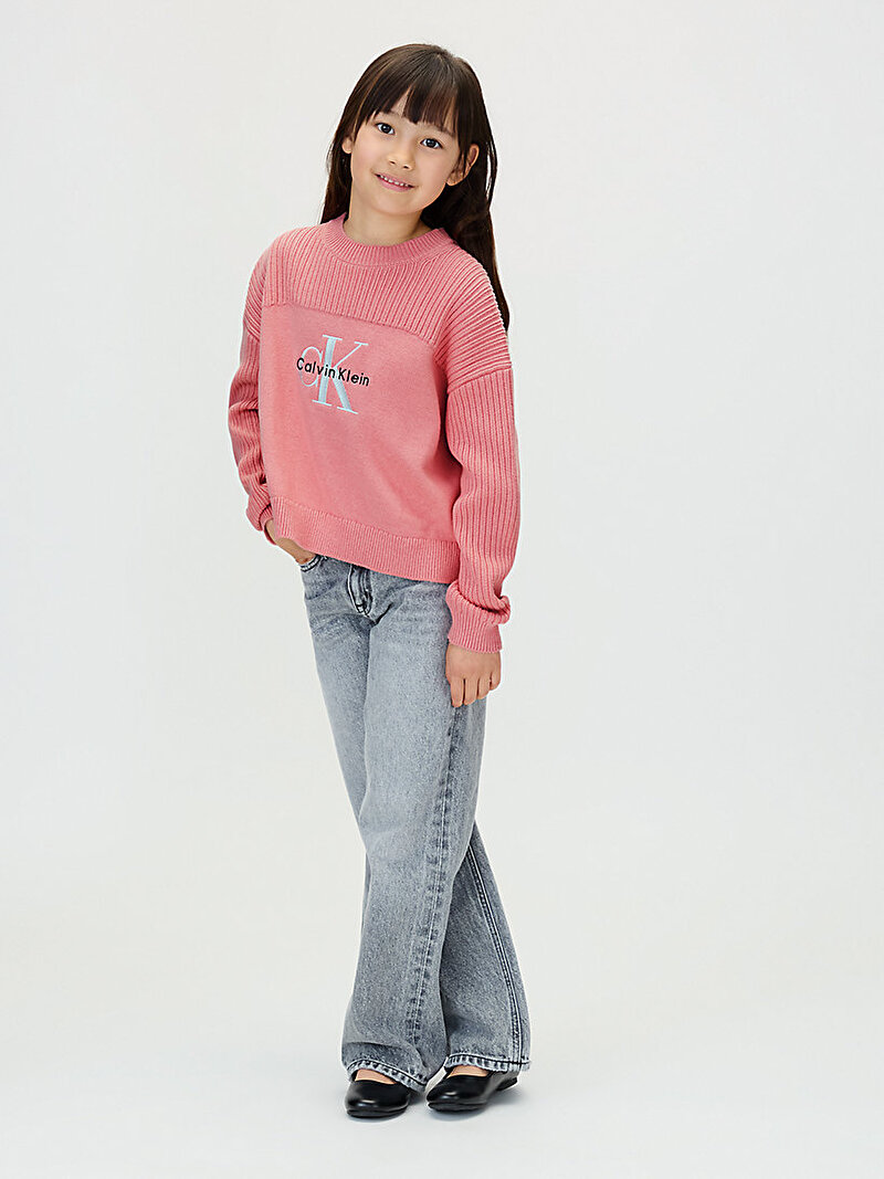 Calvin Klein Pembe Renkli Kız Çocuk Monologo Kazak