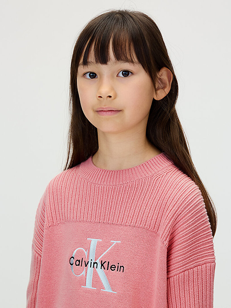 Calvin Klein Pembe Renkli Kız Çocuk Monologo Kazak