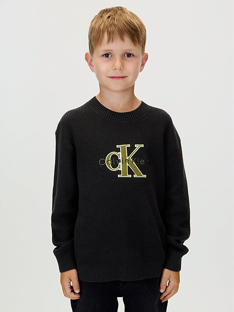 Erkek Çocuk Towelling Ck Stitch Kazak