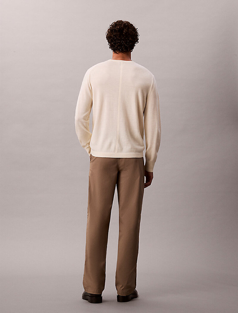 Calvin Klein Kahverengi Renkli Erkek 90s StraightTwill Pantolon