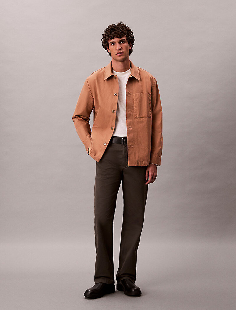 Calvin Klein Kahverengi Renkli Erkek 90s StraightTwill Pantolon