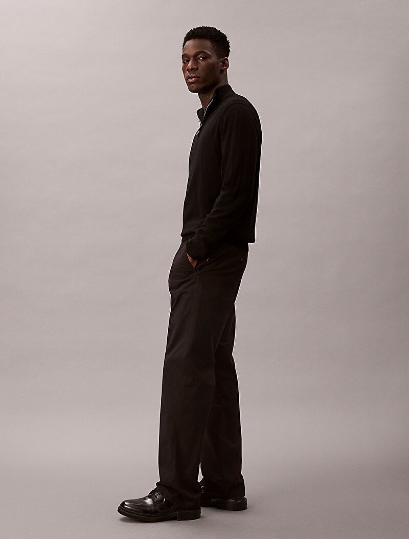Calvin Klein Siyah Renkli Erkek 90s StraightTwill Pantolon