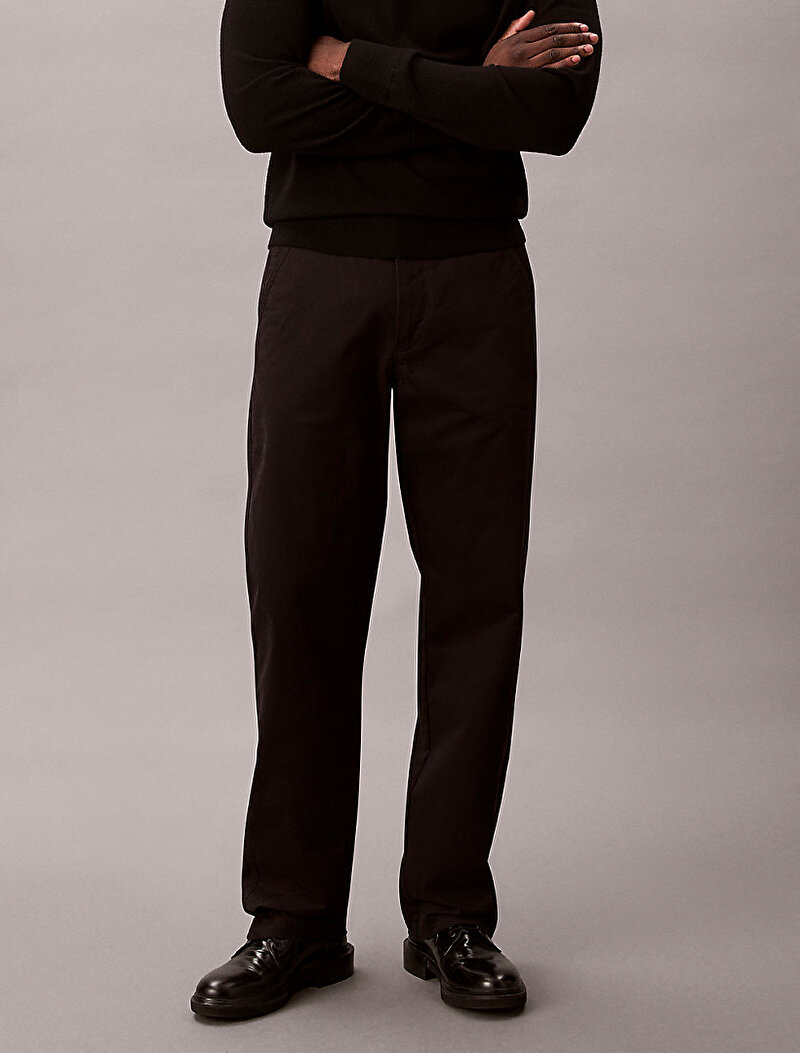 Calvin Klein Siyah Renkli Erkek 90s StraightTwill Pantolon