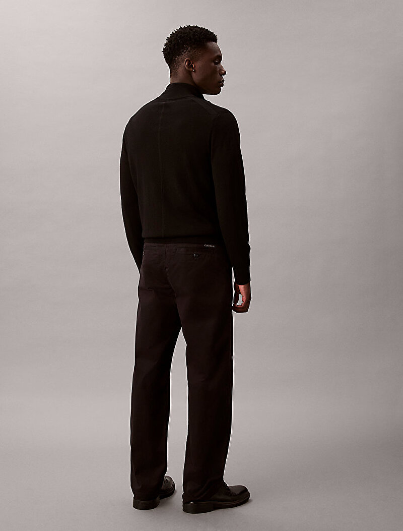 Calvin Klein Siyah Renkli Erkek 90s StraightTwill Pantolon