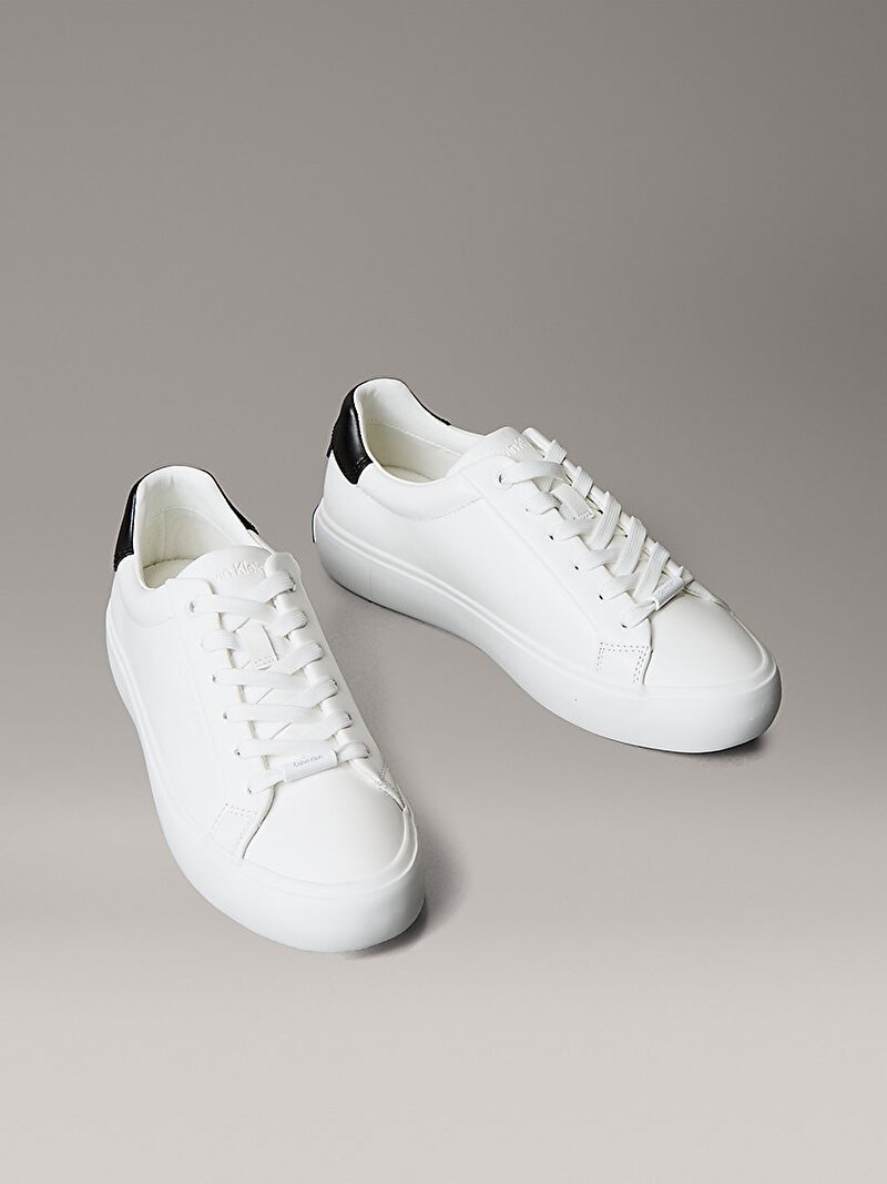 Calvin Klein Beyaz Renkli Kadın Lace-up Sneaker