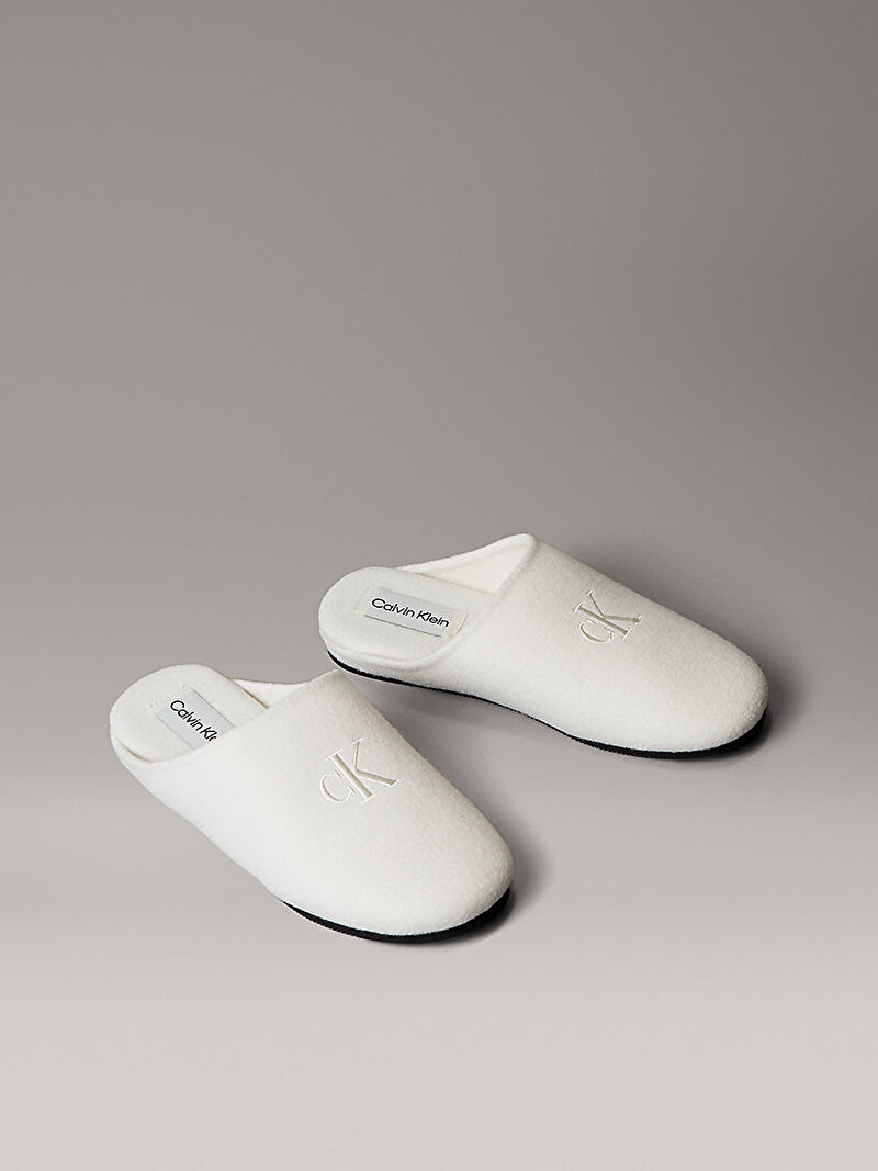 Calvin Klein Beyaz Renkli Kadın Ev Terliği