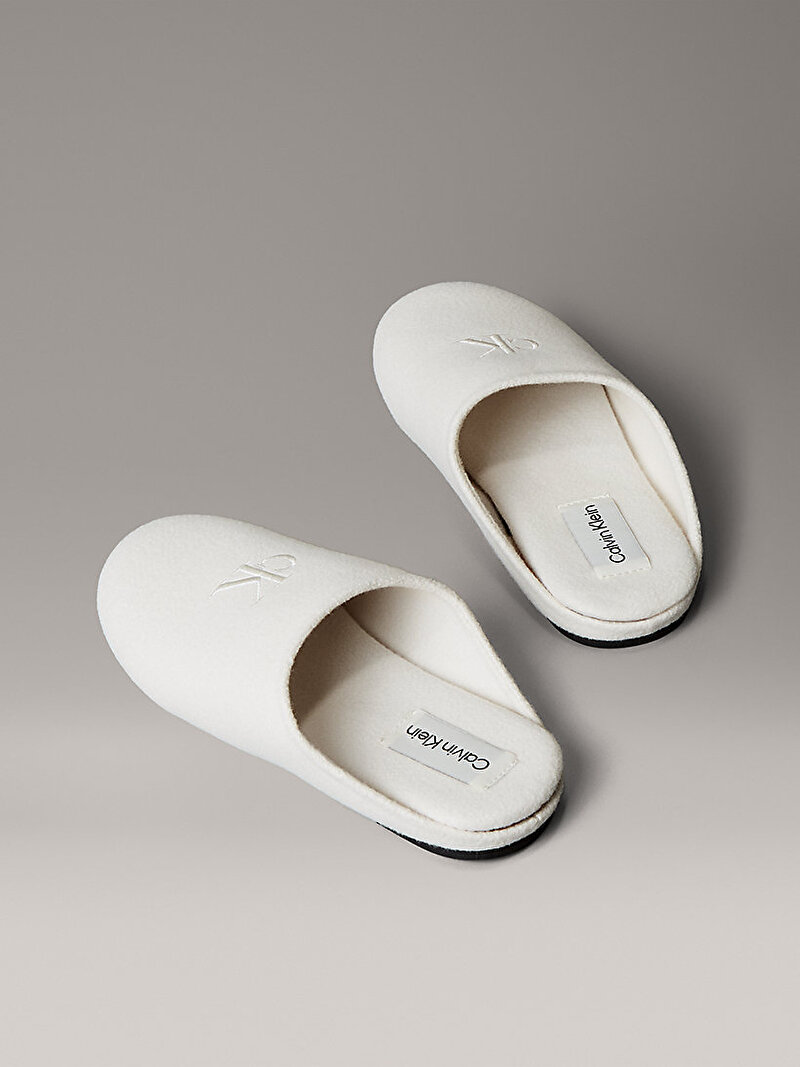 Calvin Klein Beyaz Renkli Kadın Ev Terliği