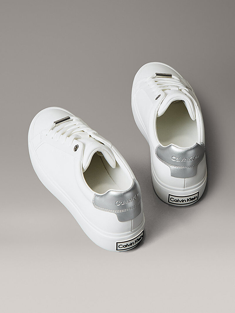 Calvin Klein Beyaz Renkli Kadın Lace-up Sneaker