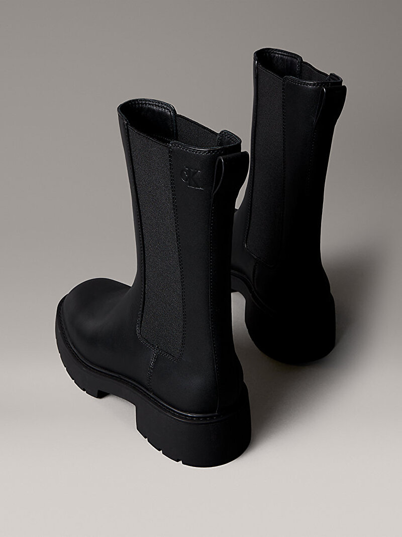 Calvin Klein Siyah Renkli Kadın Chunky High Chelsea Bot