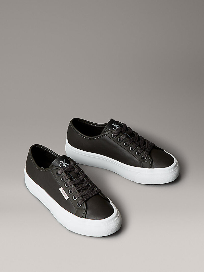 Calvin Klein Siyah Renkli Kadın Vulcanic Flatform Lace Up Sneaker