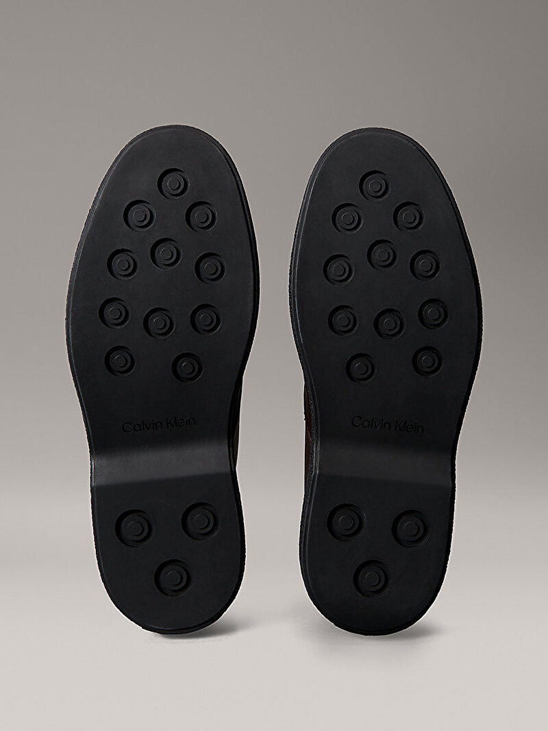 Calvin Klein Kahverengi Renkli Erkek Text Rubber Desert Bot