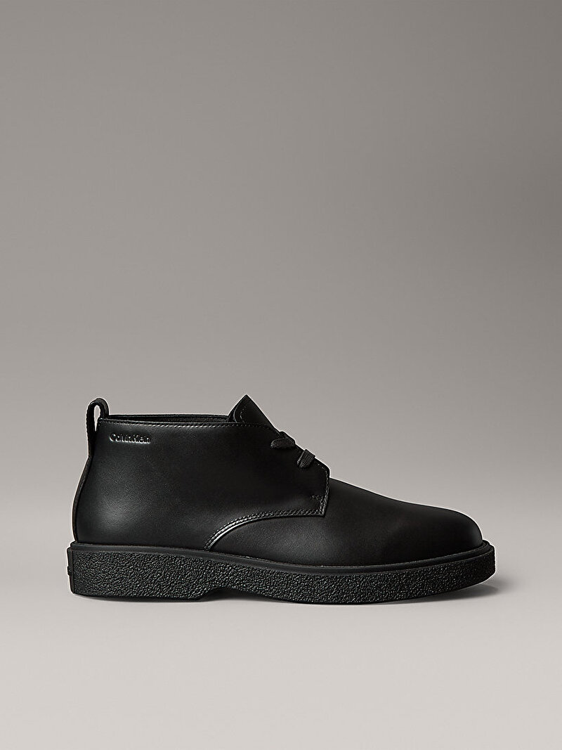 Calvin Klein Siyah Renkli Erkek Text Rubber Desert Bot