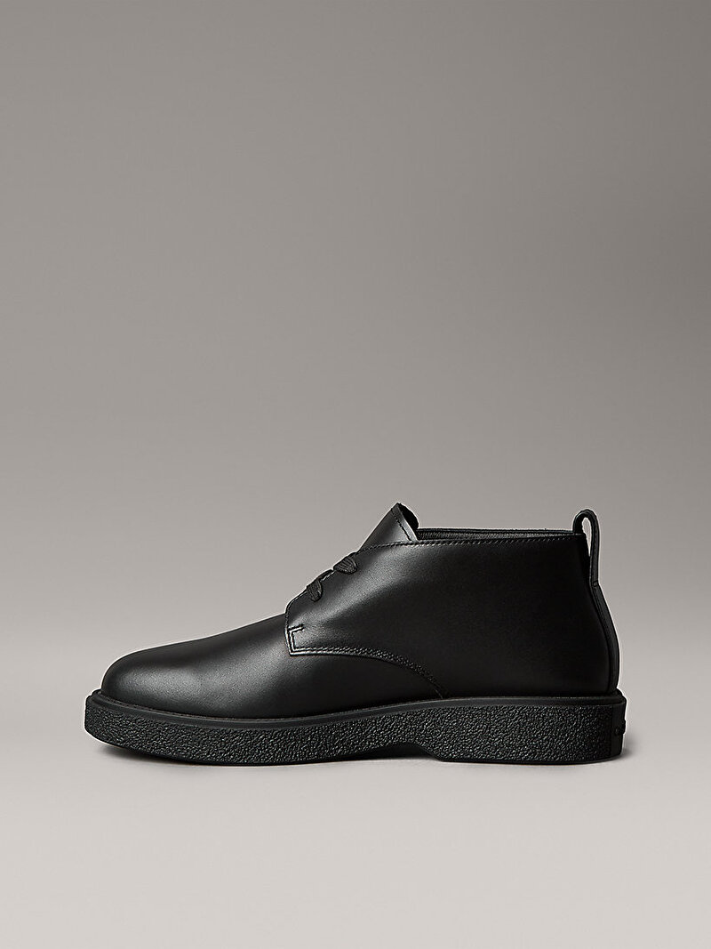 Calvin Klein Siyah Renkli Erkek Text Rubber Desert Bot