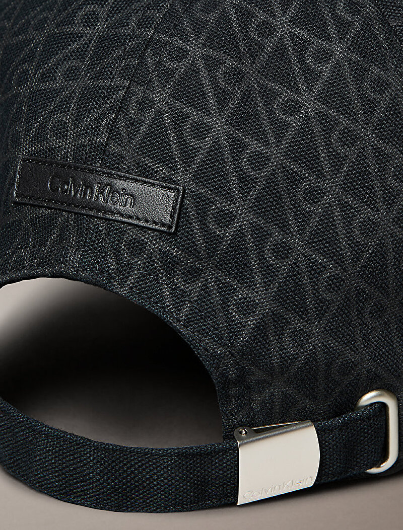Calvin Klein Siyah Renkli Erkek Emblem Print Şapka