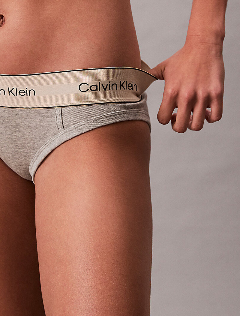 Calvin Klein Gri Renkli Kadın Bikini Külot