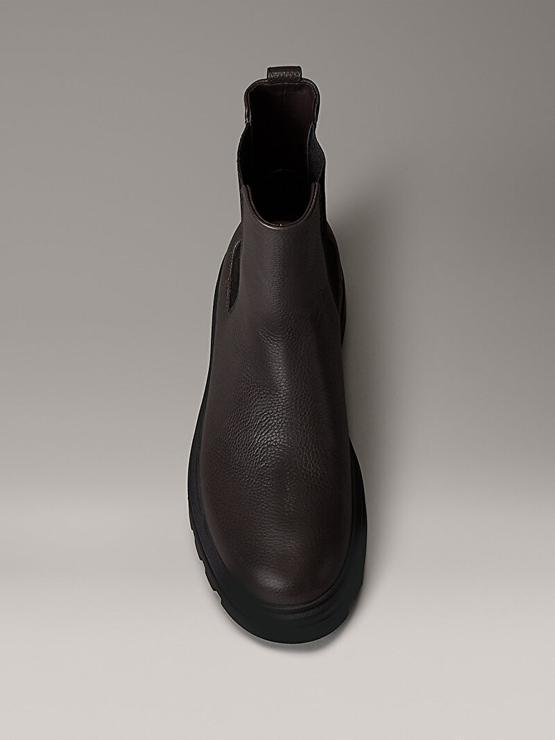 Calvin Klein Kahverengi Renkli Erkek Lugged Chelsea Bot