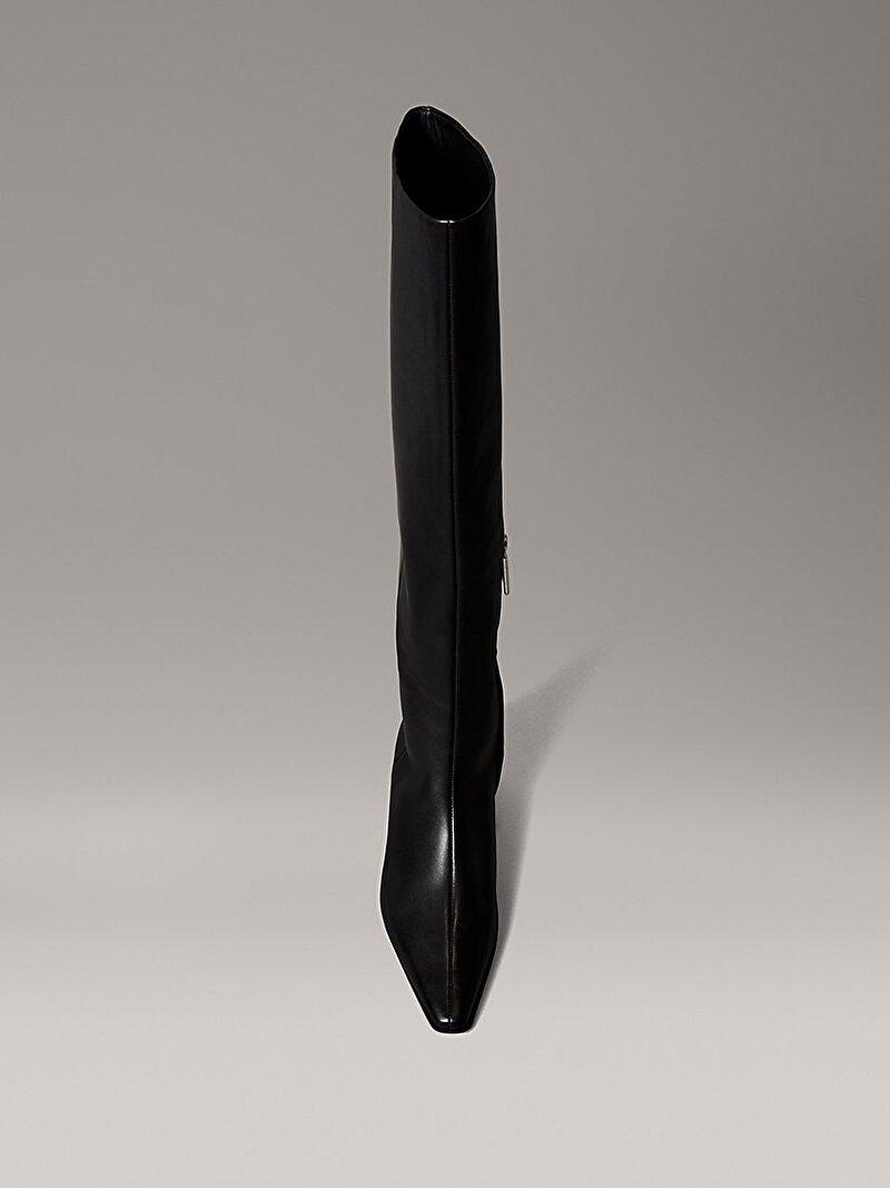 Calvin Klein Siyah Renkli Kadın Set Back Kitten Topuklu Çizme