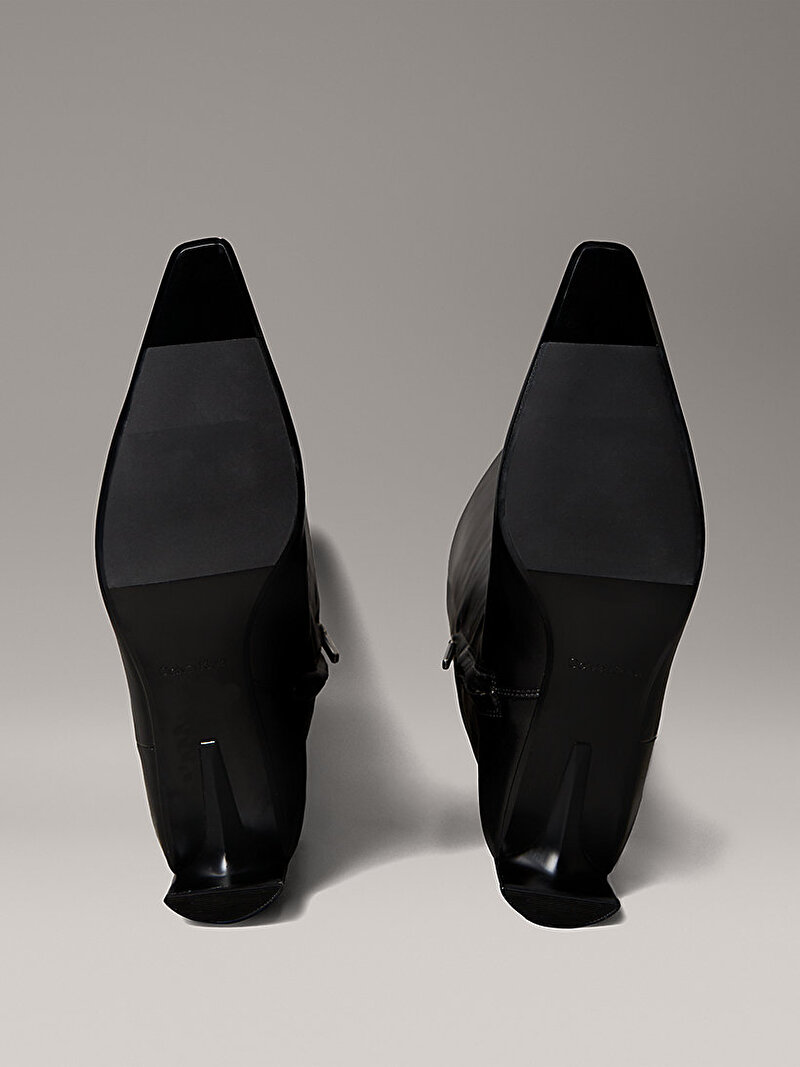 Calvin Klein Siyah Renkli Kadın Set Back Kitten Topuklu Çizme