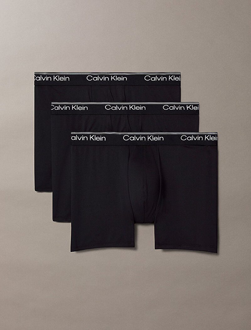 Calvin Klein Siyah Renkli Erkek 3'lü Paket Brief Boxer 