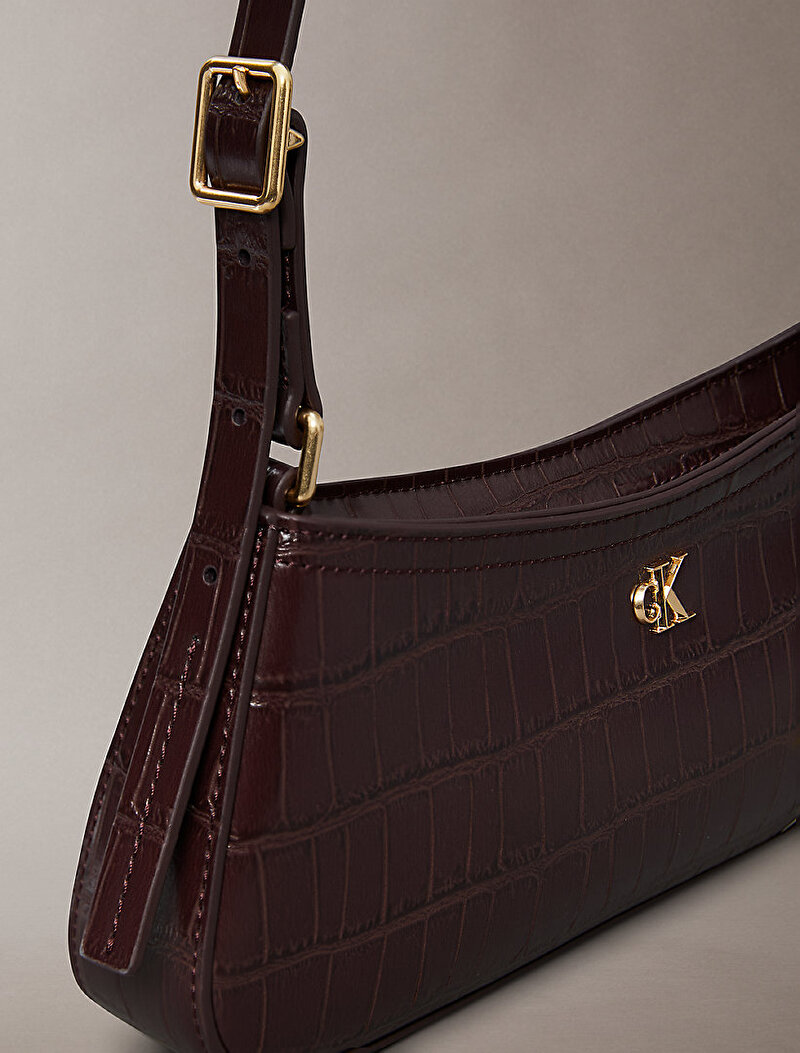 Calvin Klein Kırmızı Renkli Kadın CK Croc Small Omuz Çantası