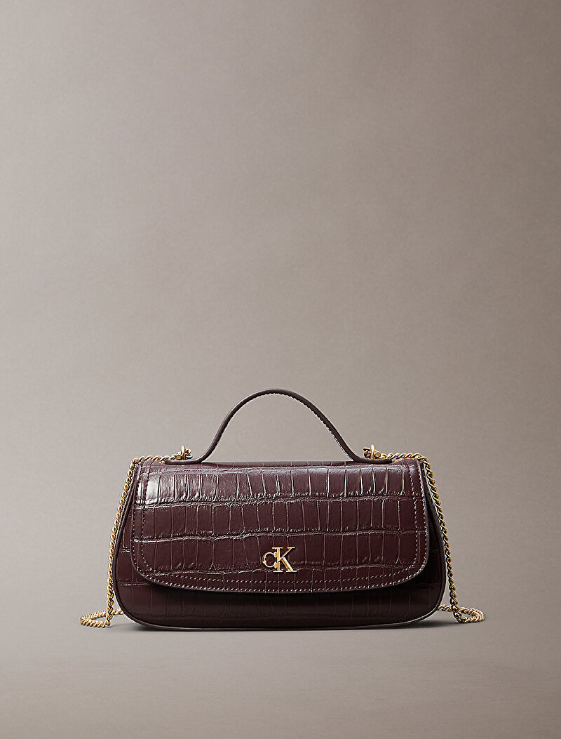 Calvin Klein Kırmızı Renkli Kadın CK Croc Çapraz Çanta